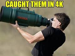 Image result for Cougth in 4K Meme