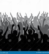 Image result for Silhouette of Crowd Cheering