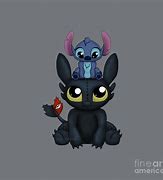 Image result for Toothless and Stitch Cute Drawing Color