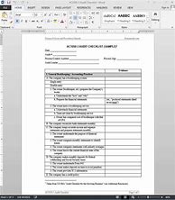 Image result for Audit Checklist Template