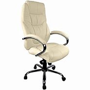 Image result for Cream Leather Office Chair