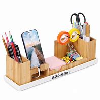 Image result for Bamboo Desk Accessories
