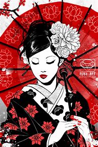 Image result for Bowing Japanese Geisha Art