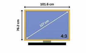 Image result for 50 Inch TV Measurements