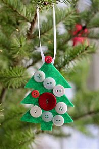 Image result for Button Christmas Tree Ornament