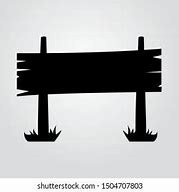 Image result for Wooden Sign Silhouette