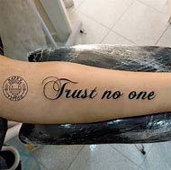 Image result for Trust No One Design