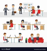 Image result for People Sitting in the Office Cartoon