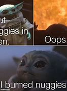 Image result for Baby Yoda Chicken Nuggies Meme