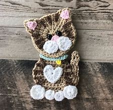 Image result for Crochet Cat Towel Holder