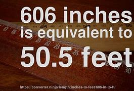 Image result for 69 Inches to FT
