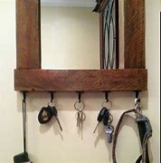 Image result for Mirror with Key Hooks