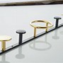 Image result for Stone and Brushed Gold Coat Hooks
