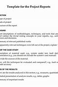 Image result for Project Report Format Template