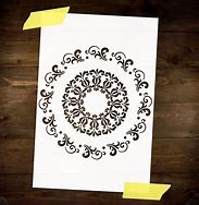 Image result for Round Stencil for Crafts