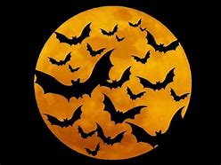 Image result for Bat and Moon Silhouette