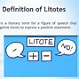 Image result for Litotes Figure of Speech