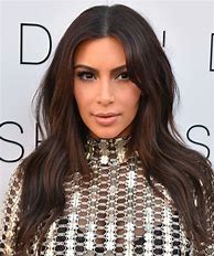 Image result for Kim Kardashian Brunette Hair