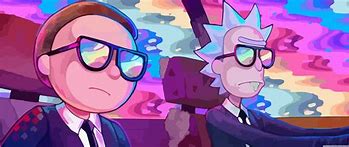 Image result for Rick and Morty Rainbow 4K