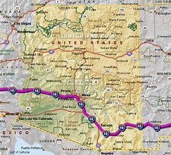 Image result for Arizona Interstate Map