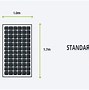 Image result for Standard Solar Panel Size Chart
