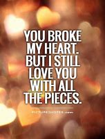 Image result for Broke My Heart Quotes