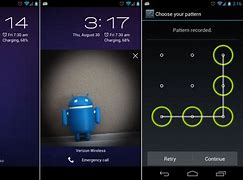 Image result for Unlocked and Locked Screen of Android Phone