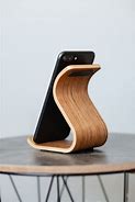 Image result for Wood Phone Stand Design