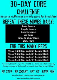Image result for 30-Day Core Challenge