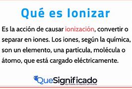 Image result for ionizar