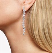 Image result for Long Diamond Earrings