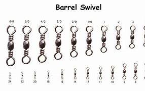 Image result for Fishing Swivel Hook Size