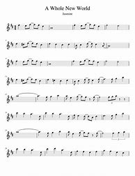 Image result for A Whole New World Clarinet Sheet Music