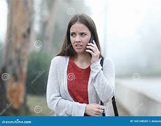 Image result for Scared Woman On Phone