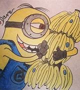 Image result for Minions with Banana Drawings