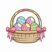 Image result for Easter Egg Basket Cartoon