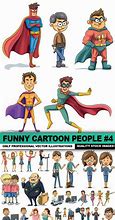 Image result for Funny Cartoon People Vector Doodle