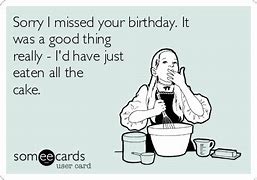 Image result for Sorry Forgot Your Birthday