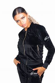 Image result for Black Velvet Tracksuit