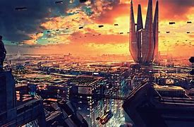 Image result for Future City Retro Planet
