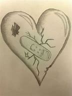 Image result for Heart Drawings Broken Glass