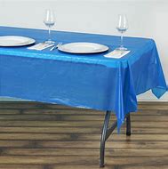 Image result for Blue Plastic Tablecloth