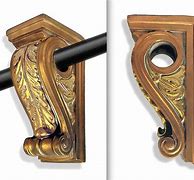 Image result for Decorative Curtain Rod Holders