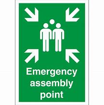 Image result for Assembly Point Sign Board