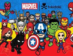 Image result for Tokidoki Marvel Jpg