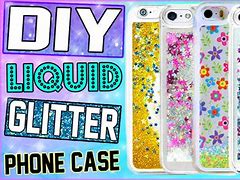 Image result for DIY Glitter Cell Phone Case