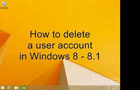 Image result for Delete User in Windows 8