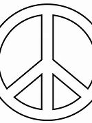 Image result for White Peace Sign to Print