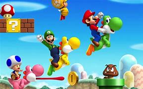 Image result for Super Mario Wii in Game Images