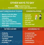 Image result for Other Words for According To
